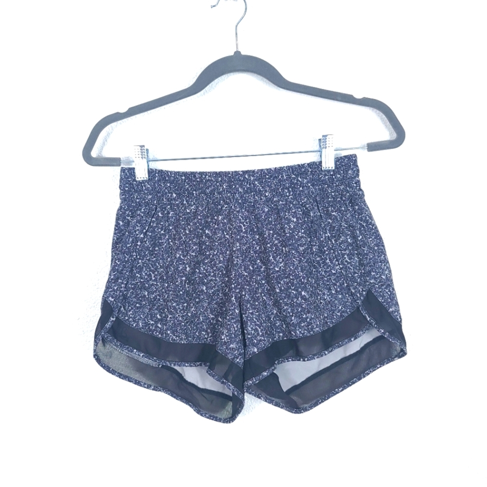 ATHLETA Printed Mesh Racer Run Shorts 4" - Picture 2 of 10